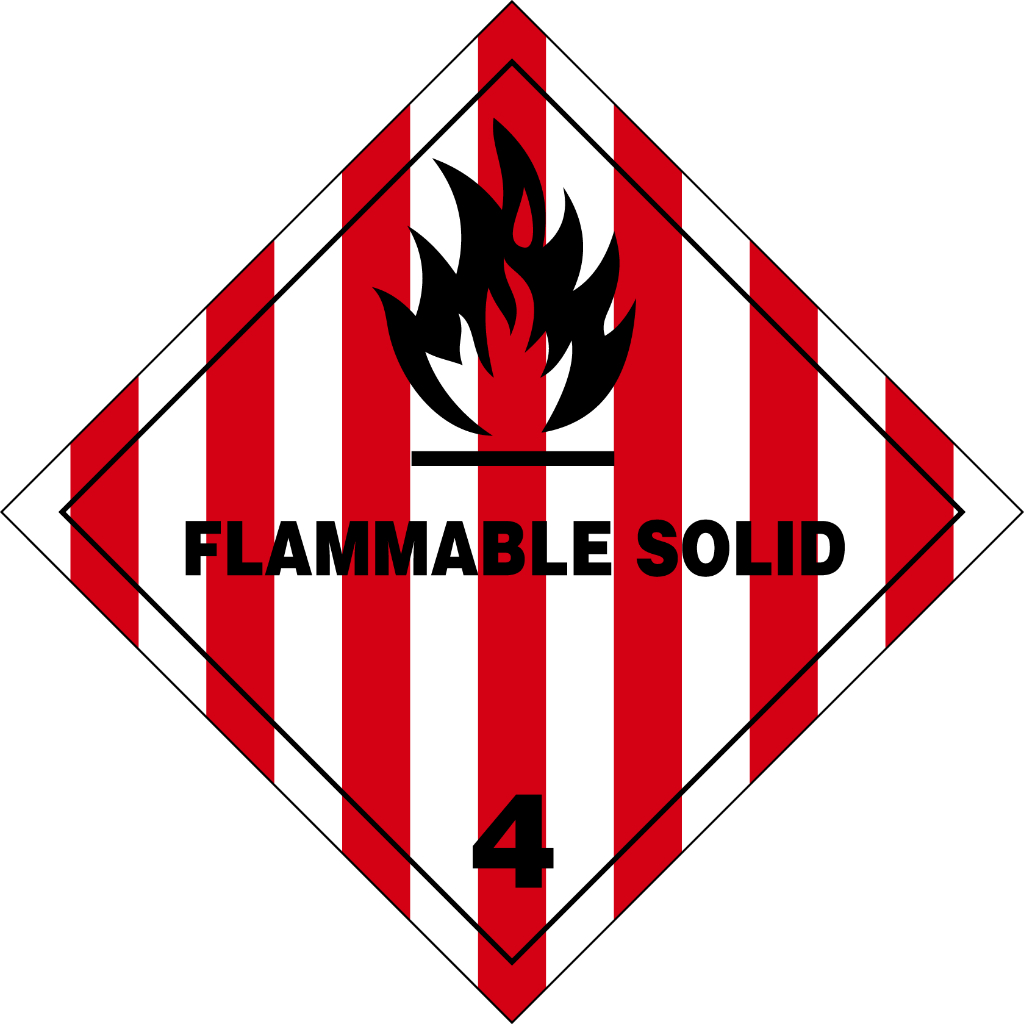 

Cetak Stiker Waterproof Dangerous Goods (Class 4)
