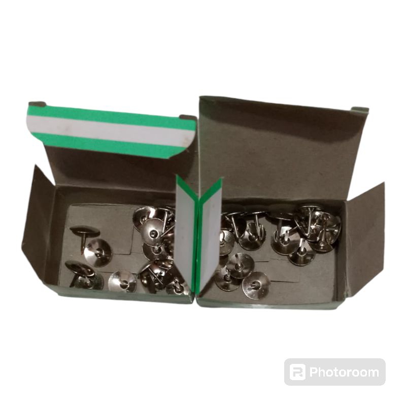 

Paku payung/pines/thumb tacks 1 kotak isi 10 pak