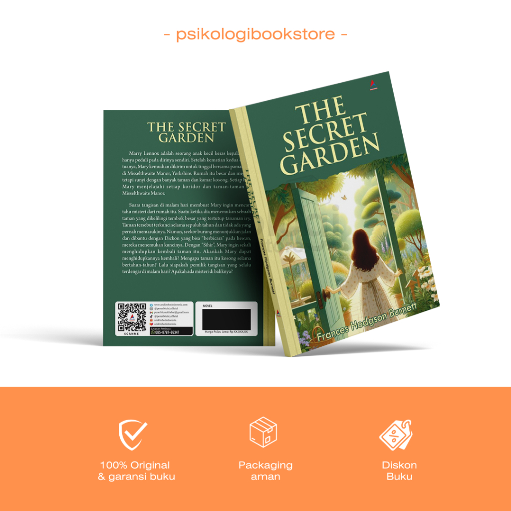 Buku Novel The Secret Garden - Psikologi Bookstore