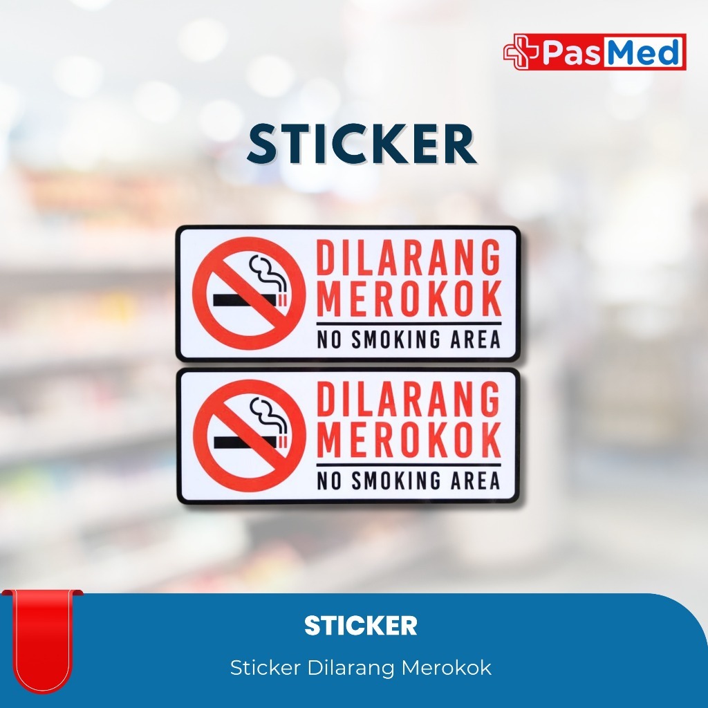 

STICKER KAWASAN DILARANG MEROKOK / NO SMOKING