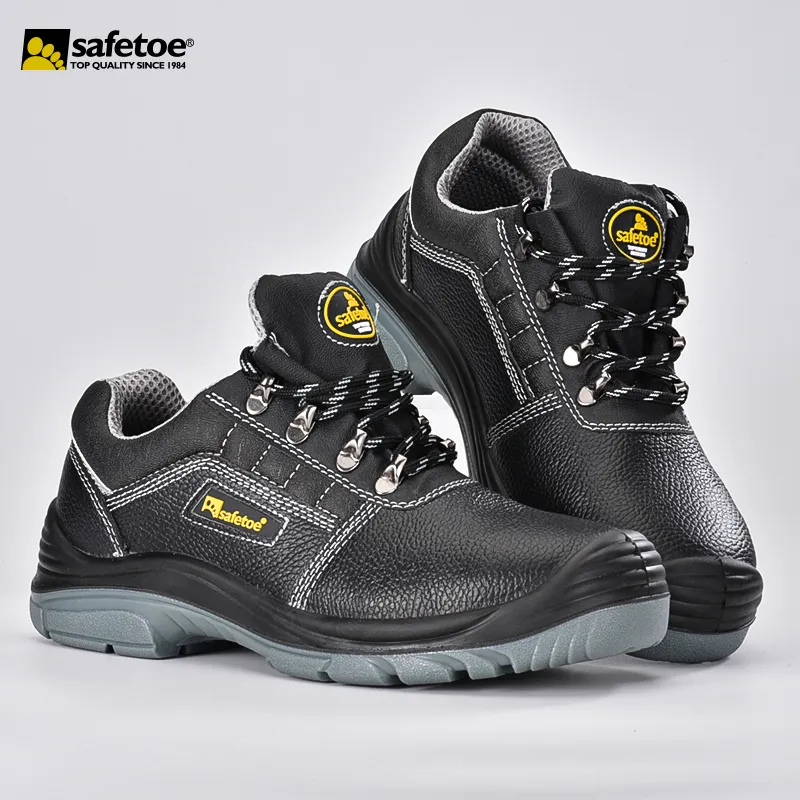 (Khusus BATAM) Safetoe L-7163 Odor Resistant S3 Safety Shoes Low, Black | Sepatu Safety Hitam