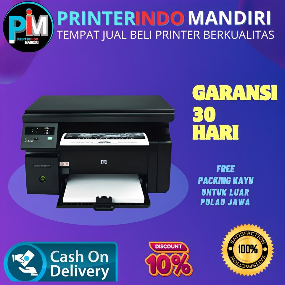 Printer hp laserjet M1132 second siap pakai hasil lelangan kantor terbaik bergaransi