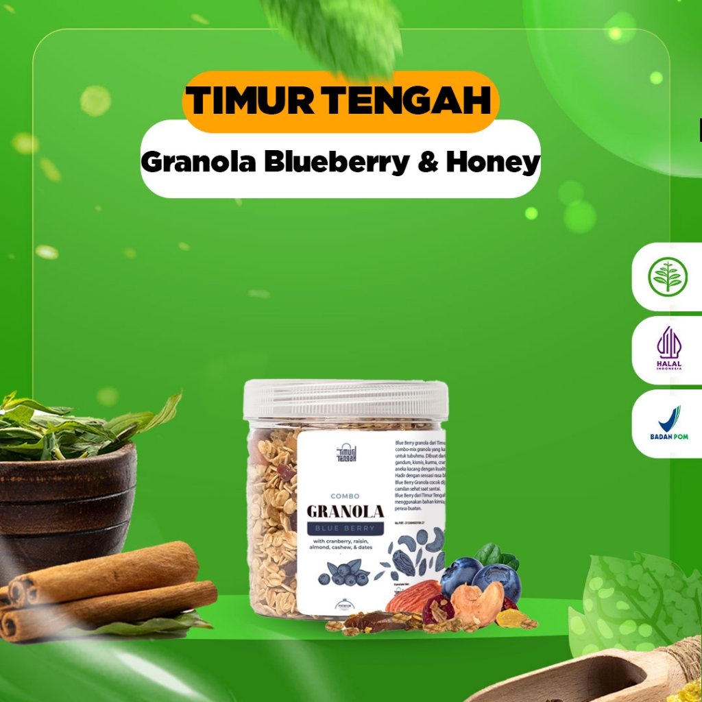 

COMBO GRANOLA - Combo Granola Timur Tengah Blueberry & Honey - 250GR
