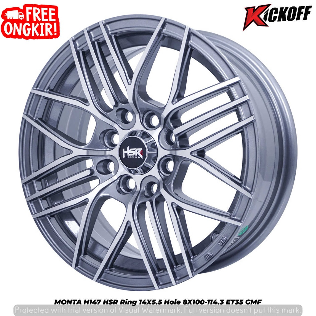 JUAL VELG MOBIL AVANZA MURAH RING 14 HSR MONTA LEBAR 5,5 ET35 GMF