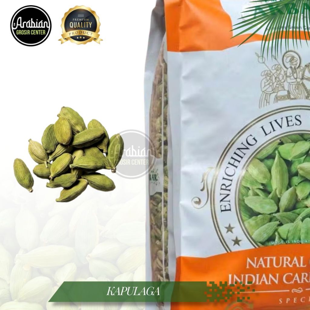 

Kapulaga Arab Kapulaga Hijau Besar 1kg