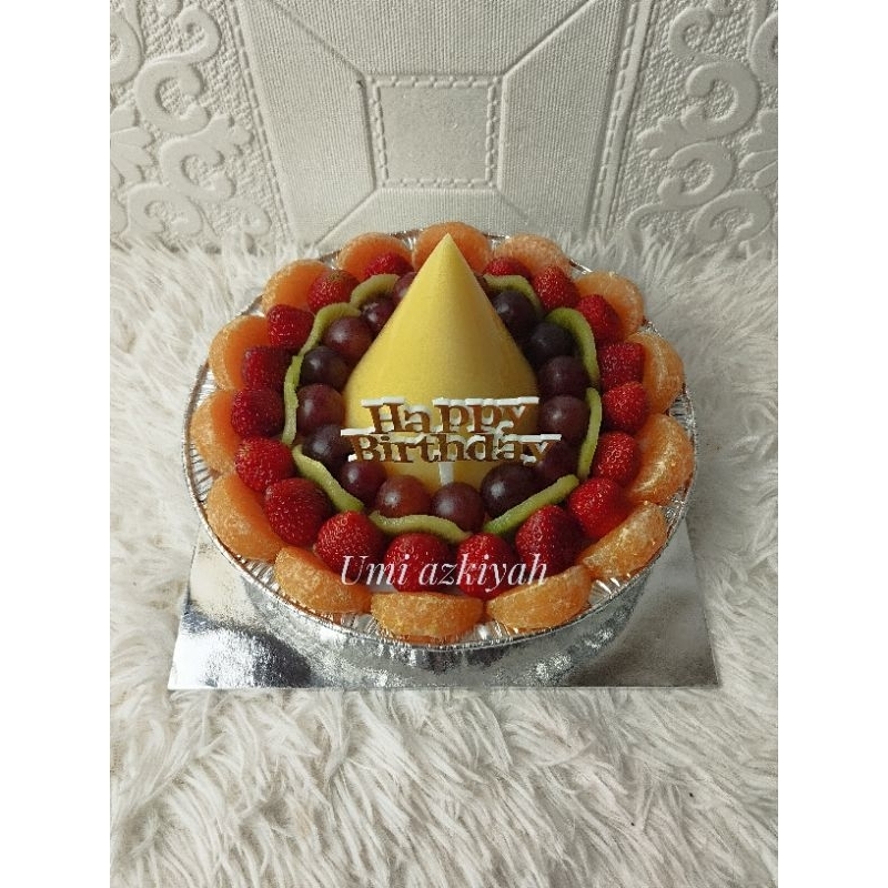 

Puding tumpeng 20cm, Free : topper,Vla,kartu ucapan