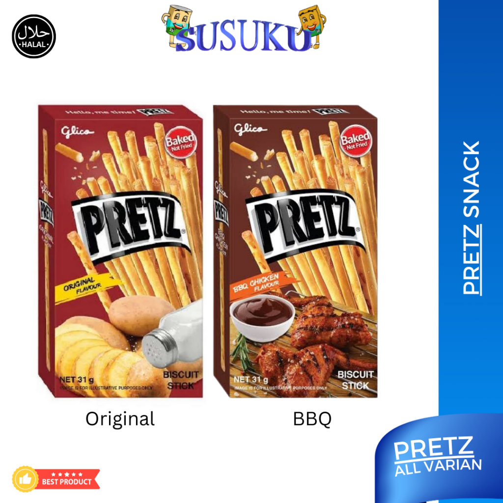 

PRETZ Snack Camilan BBQ Original - Camilan Stick 31g Enak