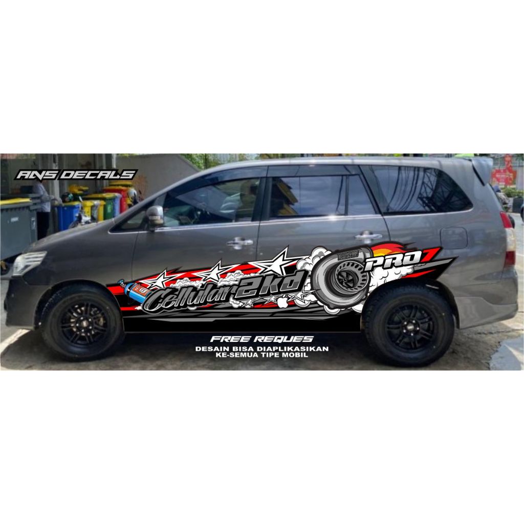 DECAL MOBIL INOVA 2KD BARONG STIKER INOVA REBON  DECAL STIKER MOBIL INOVA BARONG STIKER MOBIL CUMI C