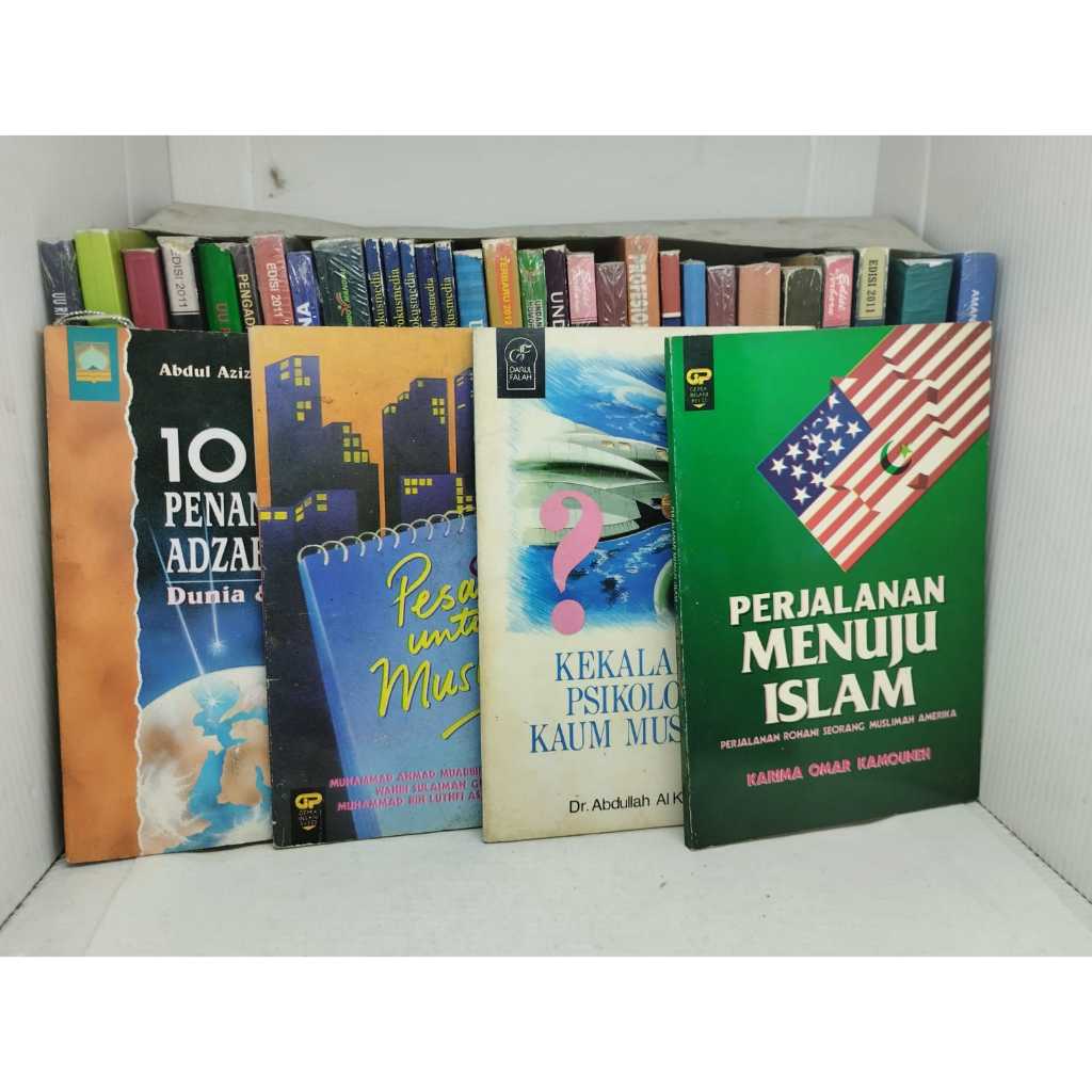 1. 10 PENANGKAL ADZAB ALLAH, 2. PERJALANAN MENUJU ISLAM, 3. PESAN UNTUK MUSLIMAH, 4. KEKALAHAN PSIKO