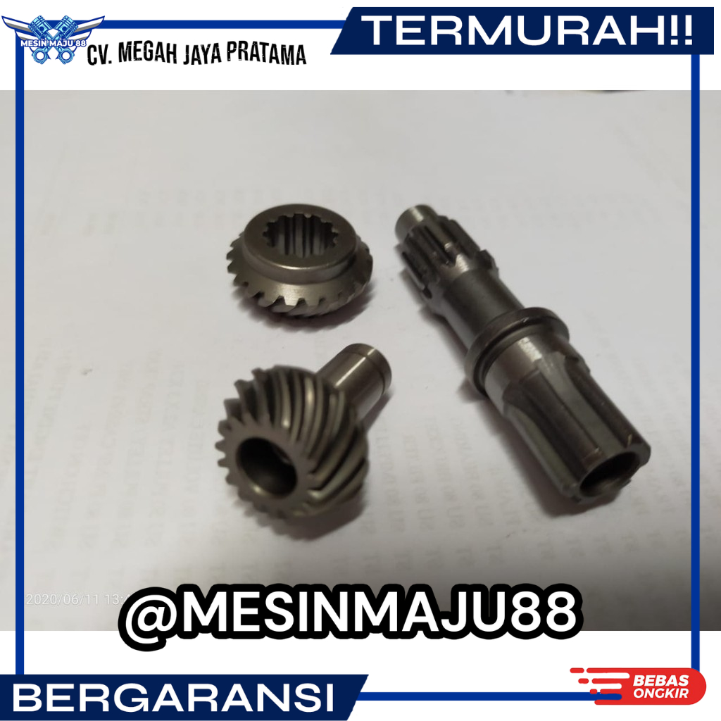 BG 328 pinion gear shaft set (segi 4) gigi set gear case mesin potong rumput 328