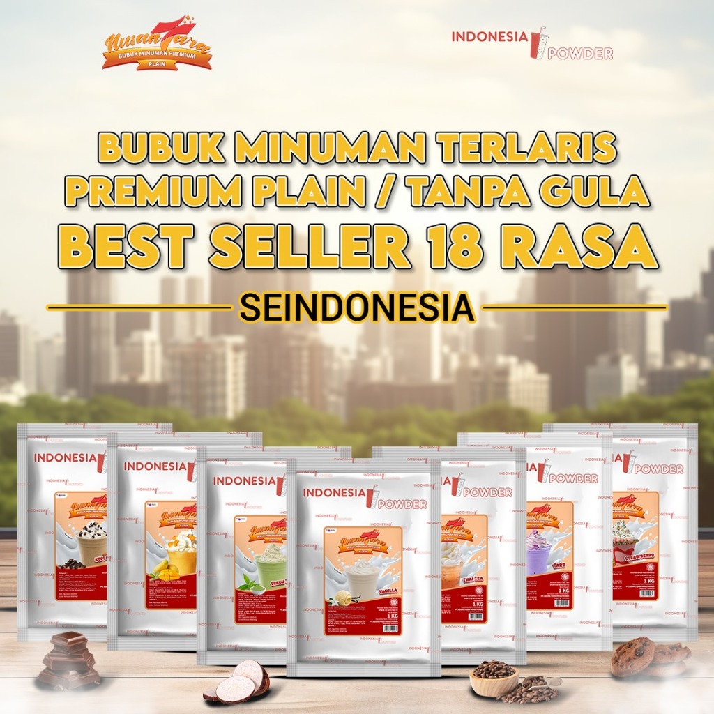 

[SERIES] NUSANTARA Bubuk Minuman Instant Premium Plain Tanpa Gula Horeca Aneka Rasa 250 Gr Omura Powder