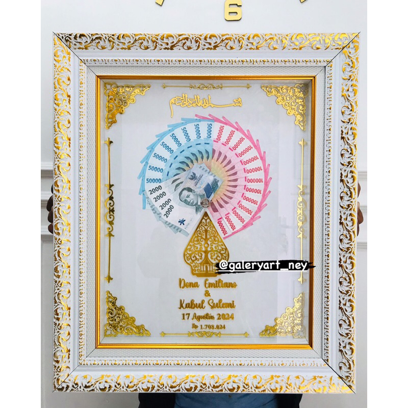 MAHAR PERNIKAHAN NUANSA JAWA GUNUNGAN MAHAR AKRILIK PREMIUM