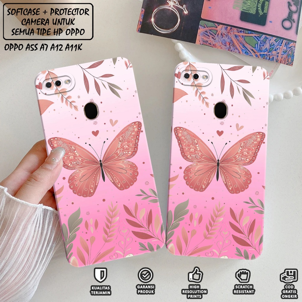 CASE OPPO A5S A7 A12 A11K - Softcase Oppo A5S A7 A12 A11K (PINK) - Case Hp - Casing Hp - Softcase Hp