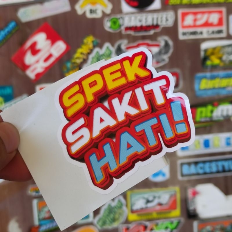 

stiker spek sakit hati