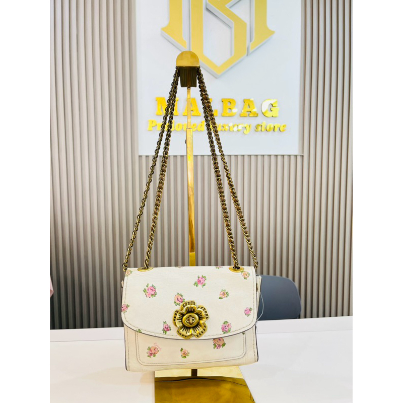 Coach Parker 18 with Mini Vintage Rose Print Tas Wanita