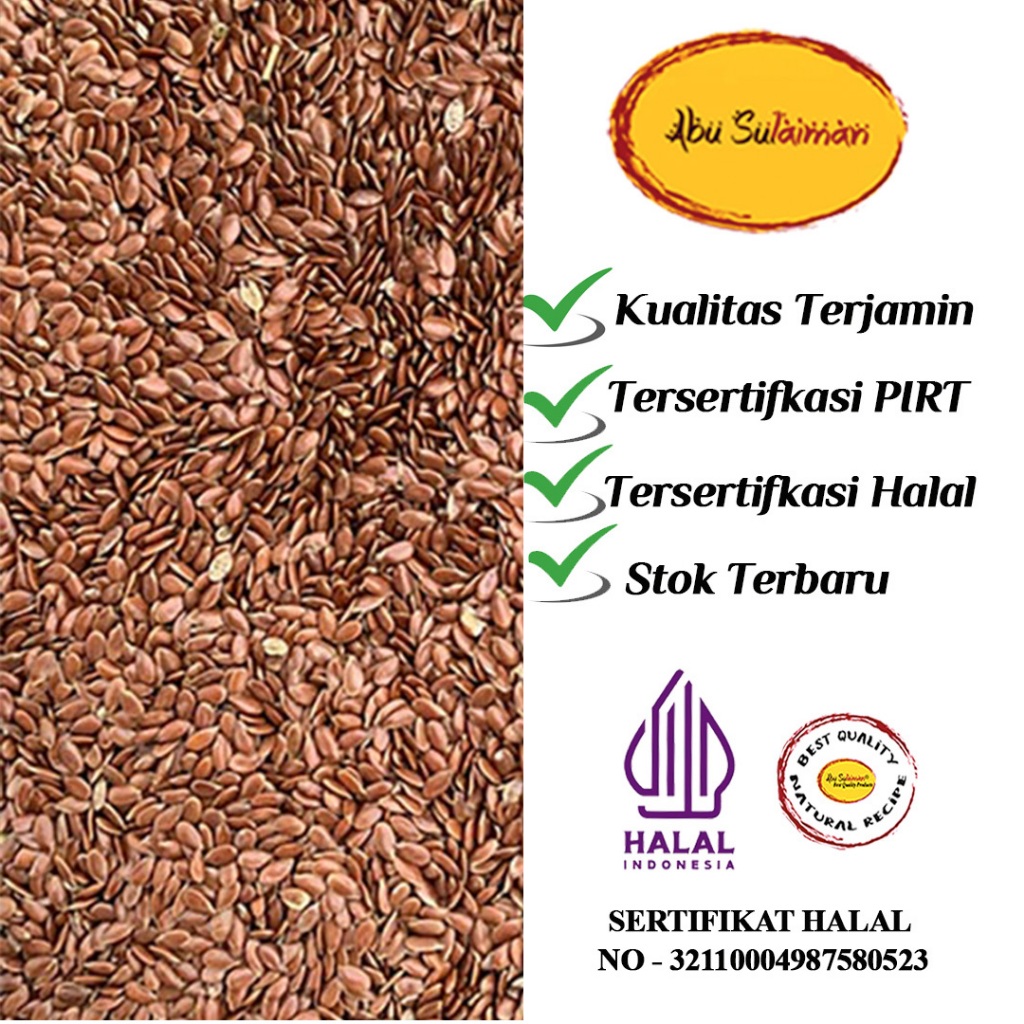 

BROWN FLAXSEEDS 50 GR / BIJI RAMI 50 GR / FALX SEEDS BROWN 50 GR / PREMIUM FLAX SEEDS 50 GR