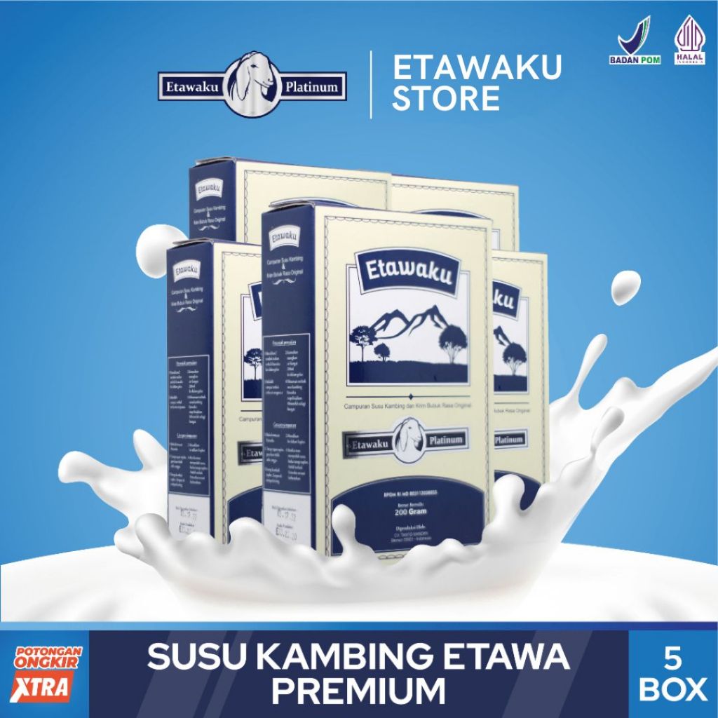 

Etawaku Susu Kambing Etawa Premium Solusi Sendi Tulang Dan Pernafasan Original 5 Box