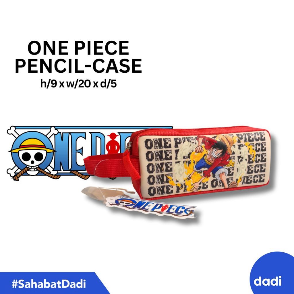 

Dadi - One Piece Luffy Red Pencil Case - Tempat Pensil/Alat Tulis