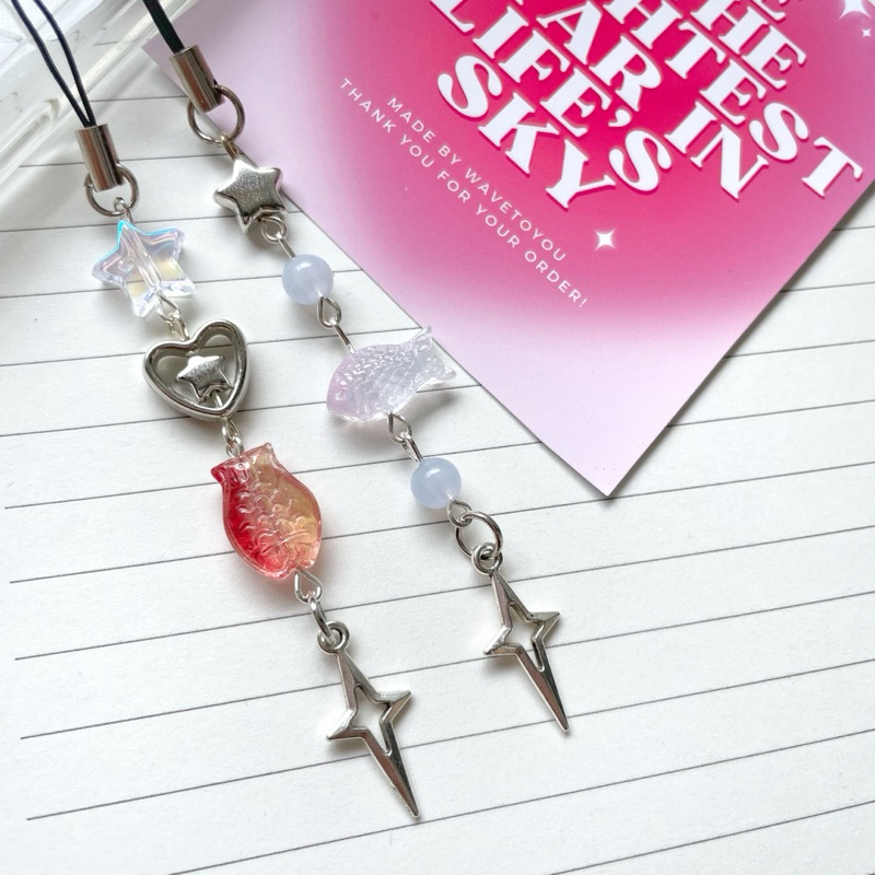 Fish Phone Charm | Fish Goldfish Keychain | Gantungan Ikan HP Tas