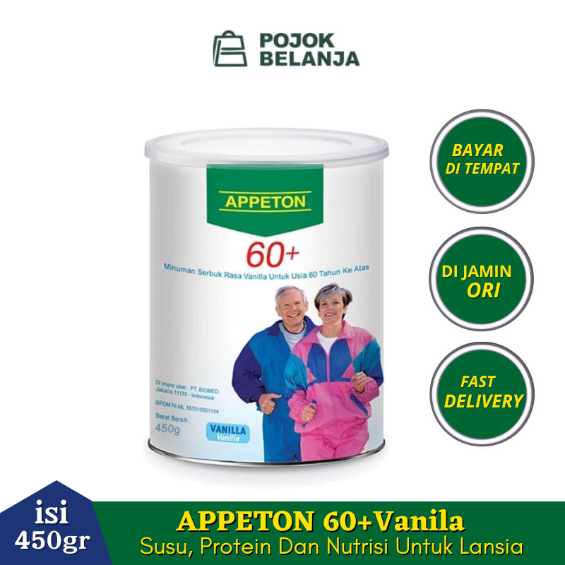 

Appeton 60+ Vanilla 900gr Susu Bubuk Lansia