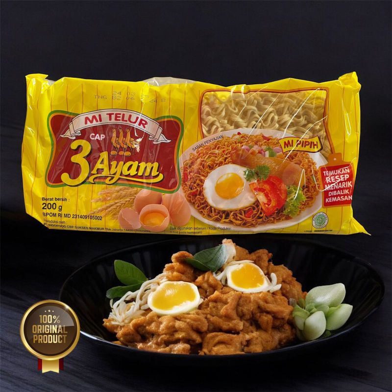 

Mie Telur 3 Ayam