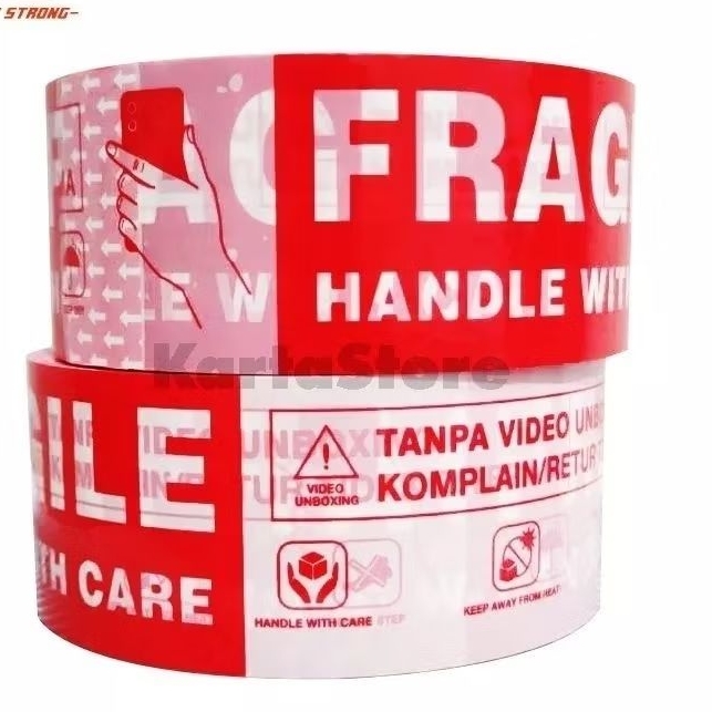 

Lakban Fragile 45mm x 100Yard Harga Promo Murah Kualitas Super Premium