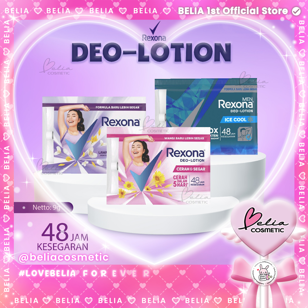 ❤ BELIA ❤ REXONA Deo-Lotion Sachet 9g | Dedodorant | Anti Bau Badan | Rexona Men | UNILEVER