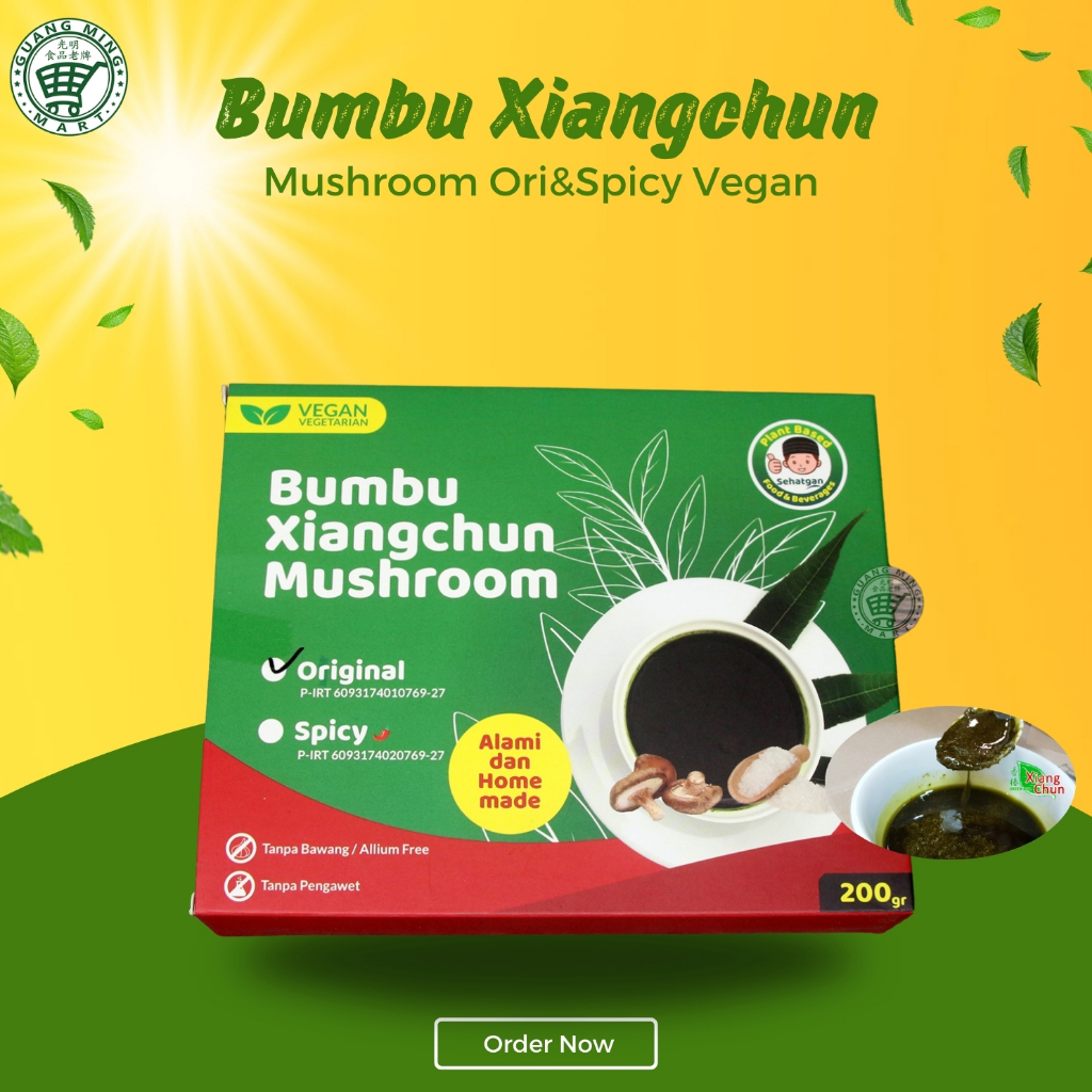

Bumbu Xiangchun Mushroom Original / Sehatgan Bumbu Instant Vegan Friendly