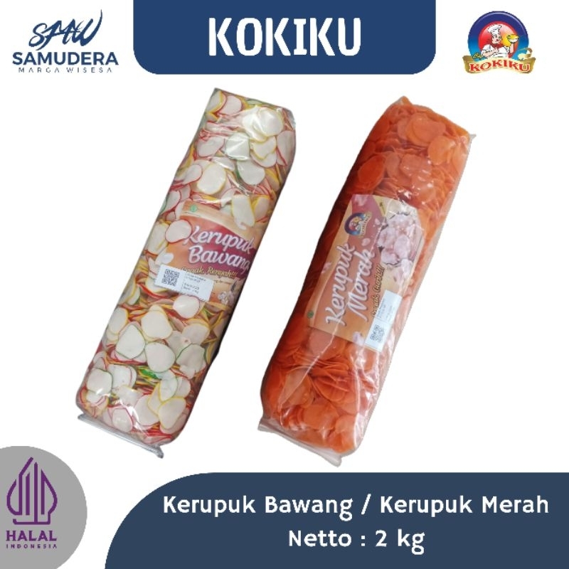 

(2KG) Kerupuk Merah/Kerupuk Bawang Gurih KOKIKU (Mentah)