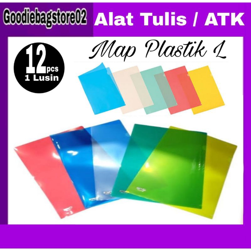 

{12Pcs} Map Plastik L / Follio Map L Murah