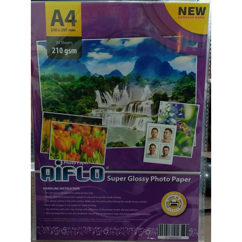 kertas foto a4 super glossy