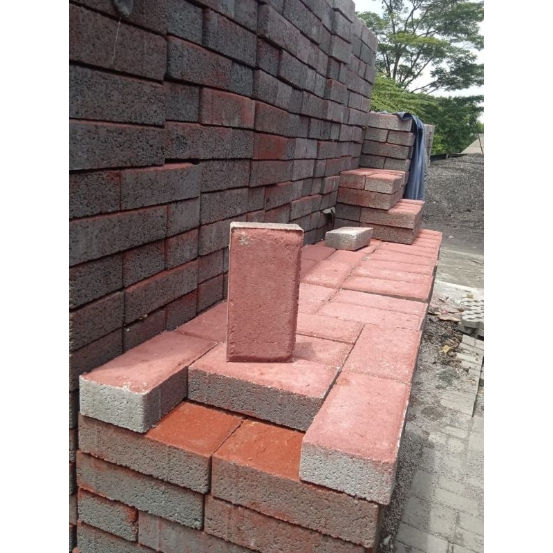 Paving Block Bata 6 cm Merah Murah Berkualitas 40 Meter