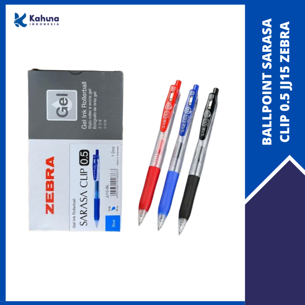 

BALLPOINT / BOLPEN / PULPEN GEL SARASA CLIP 0.5 JJ15 ZEBRA MURAH [1 PCS]