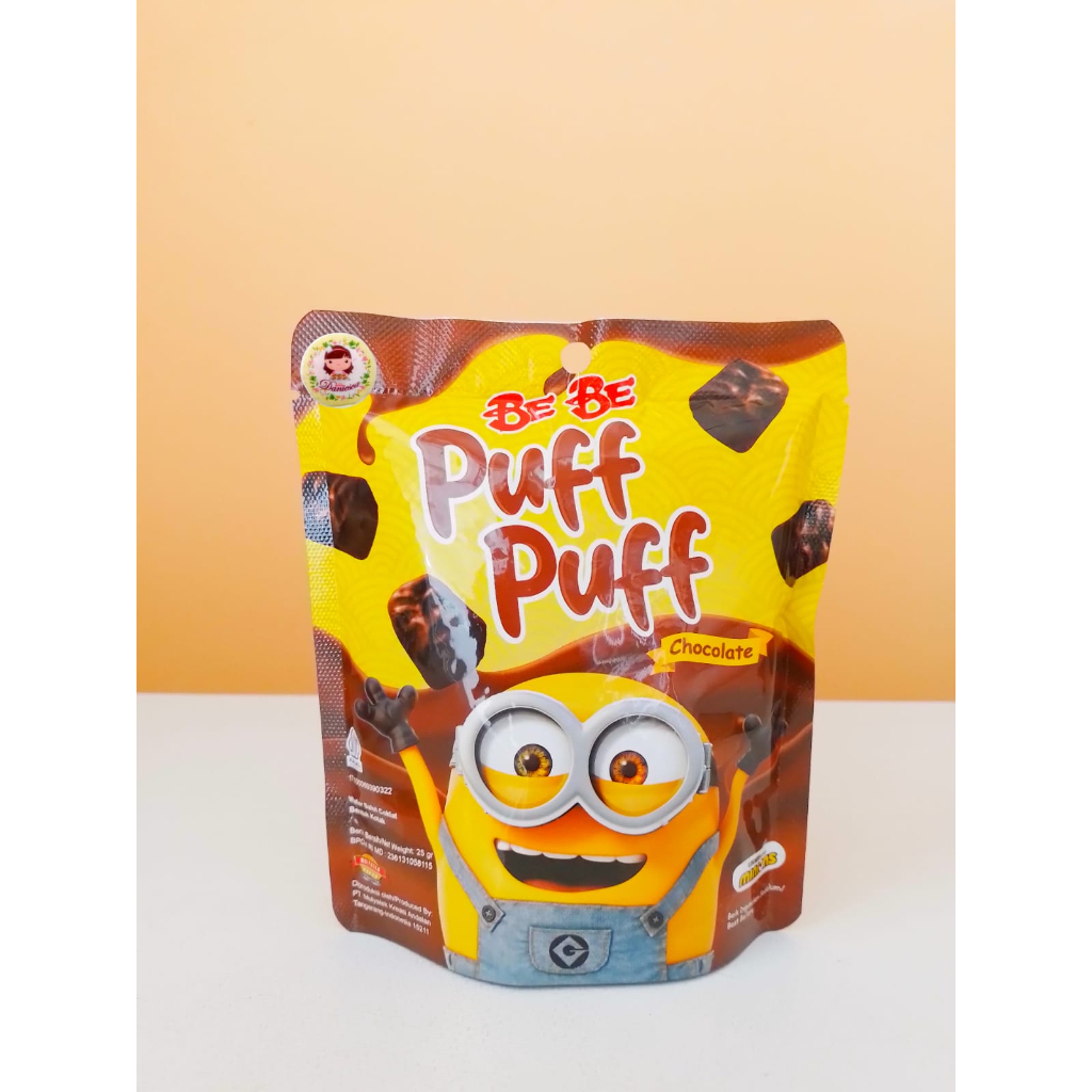 

.BeBe Puff-Puff Minions Chocolate Corn Puff Snack 25gr (scp)