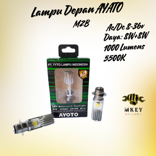 Lampu Depan Led Model Ayato M2B AC DC Bebek Matic