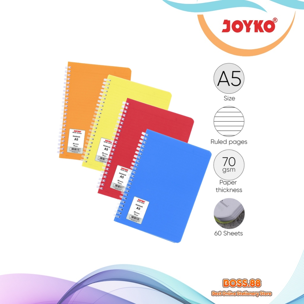 

NOTES SPIRAL / BUKU CATATAN SPIRAL JOYKO A5 661 (1 PCS)