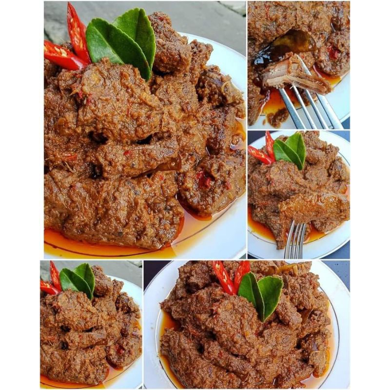 RENDANG ASLI PADANG ,RM PADANG DICINTO JUO 300 gr. RENDANG ASLI PADANG.