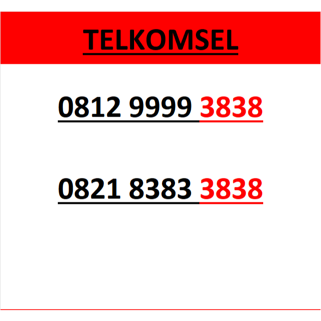 nomor cantik telkomsel simpati seri abab 3838 murah lengkap wn84 10000