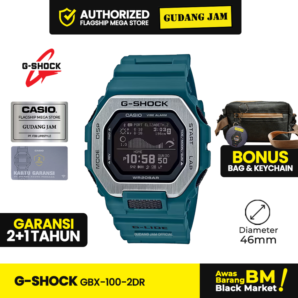 GShock GBX-100-2DR GBX-100 GBX100 Garansi Resmi 2 Tahun