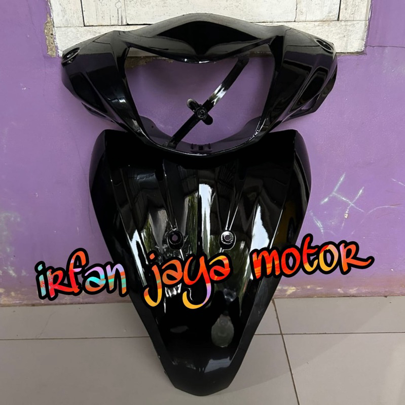 Paket Cover body depan Batok depan dan Tameng Honda Spacy karbu Spacy fi hitam