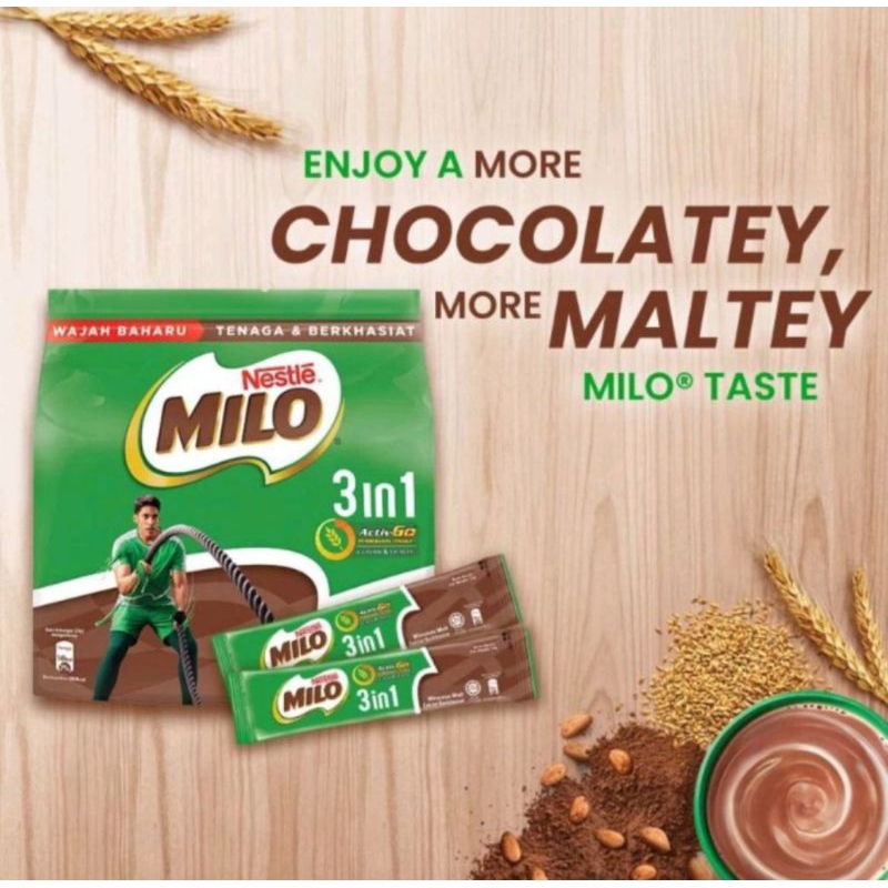 

Milo 3in1 Malaysia (1 pack = 14 sticks)