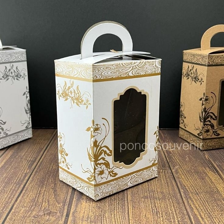 

PRODUK BARU KAMI 25 Pcs Box Tenteng Kemasan Gelas Gagang Shell 16 X 13 X 8 Cm