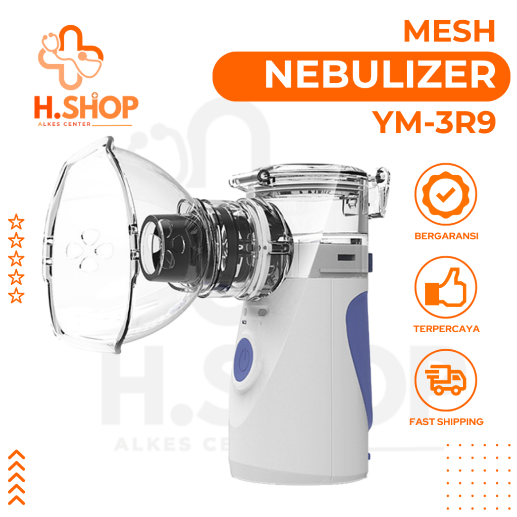 Nebulizer Portable Alat Terapi Pernapasan Asma Untuk Anak Dan Dewasa / Portable Mesh Nebulizer