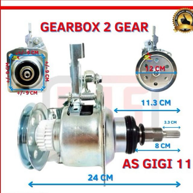 Gearbox Mesin Cuci 1 Tabung LG Fuzzy Logic WF-L100TC