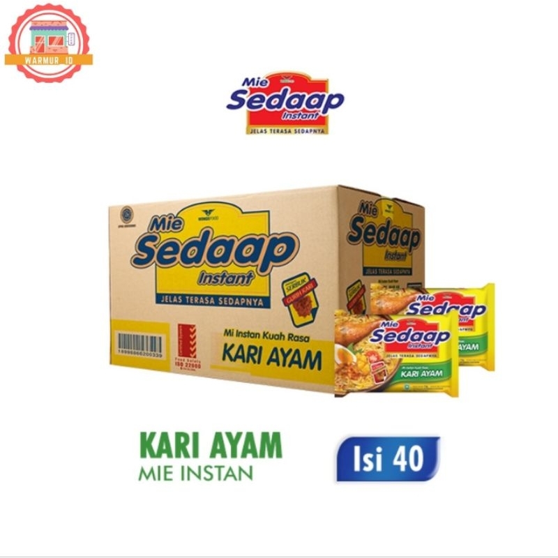 

Sedaap Mie Rasa Kari Ayam (40 pcs/72g/1 dus)