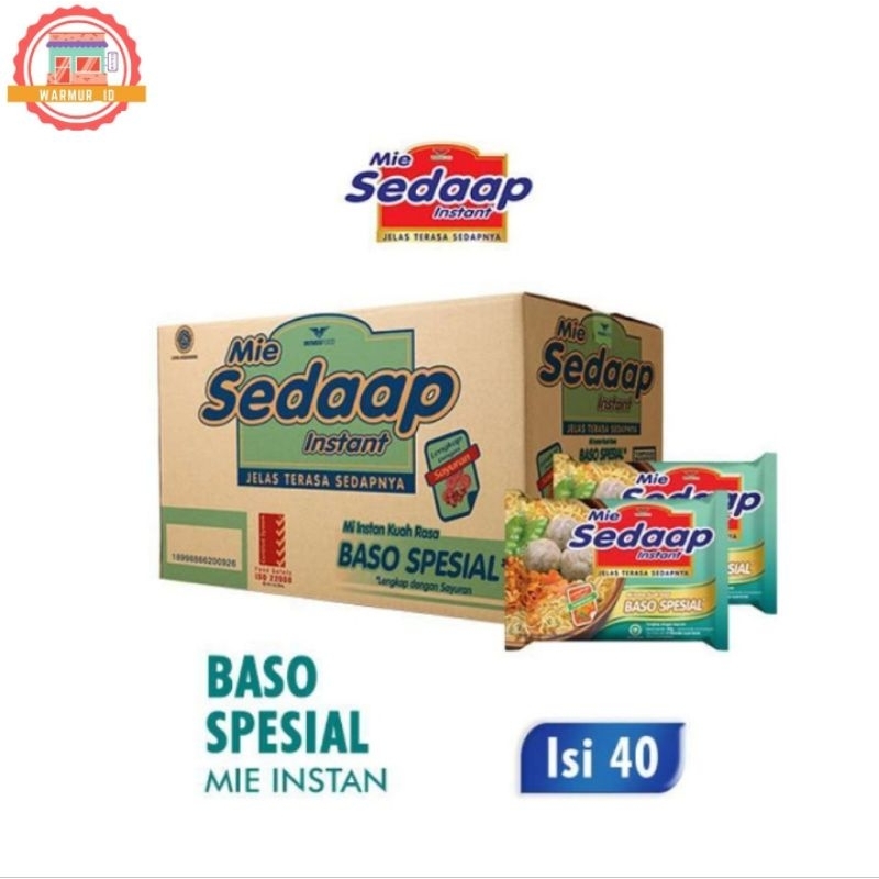 

Sedaap Mie Rasa Baso Spesial (40 pcs/77g/1 dus)