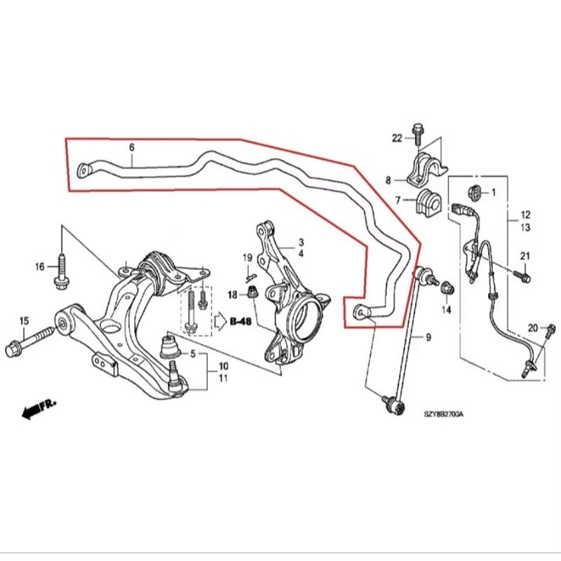 besi link stabiliser stabilizer stabil honda jazz ge8 2008 2009 2010 2011 2012 2013 ori