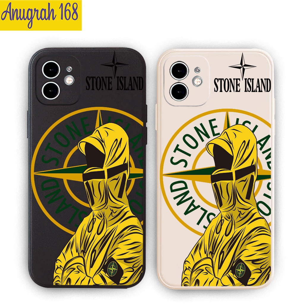 CASE STONE ISLAND LOGO COMPATIBLE HP INFINIX SMART4/5/6/RAM2GB/3GB/7/HOT 9PLAY/10/10PLAY/11PLAY/12