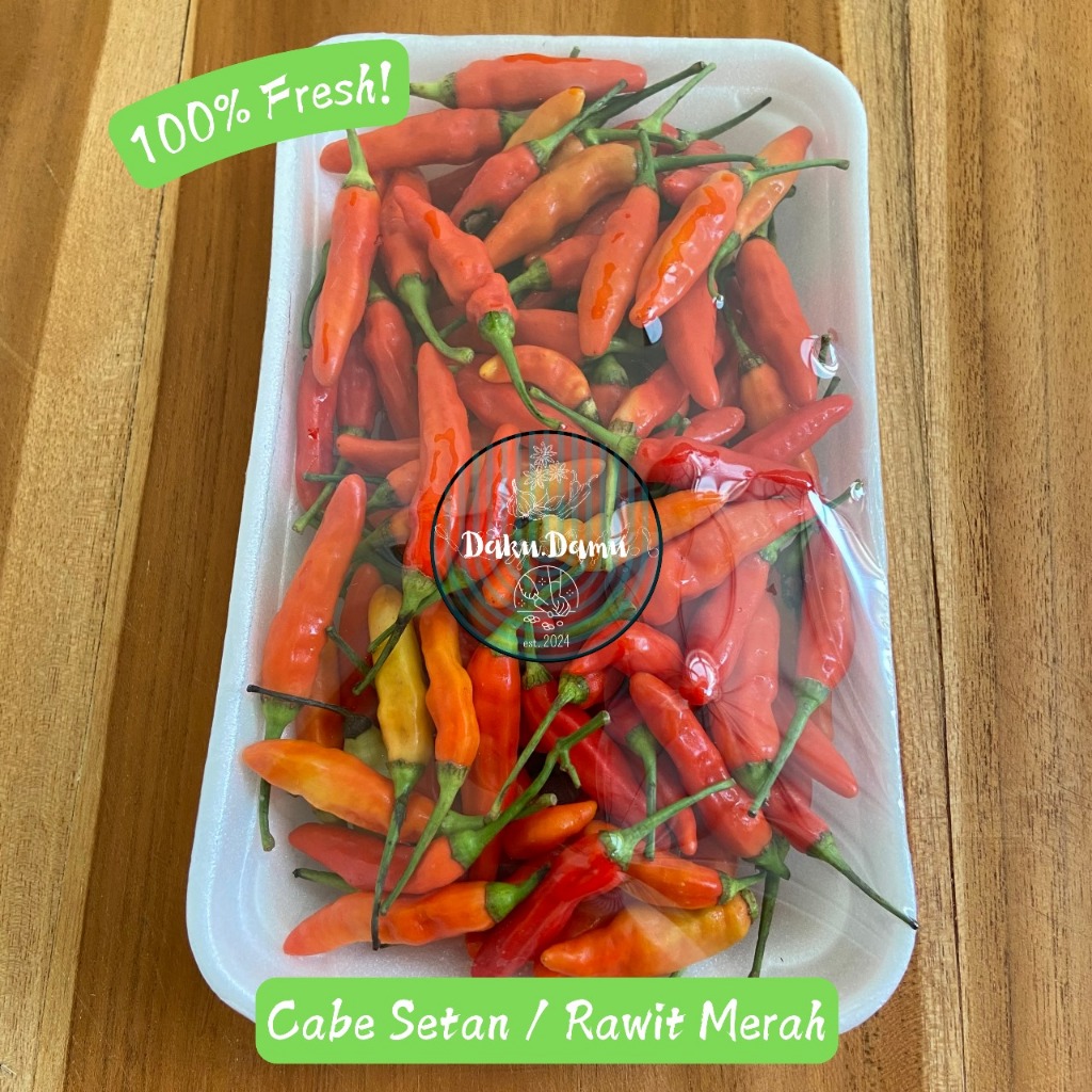 

KIRIM INSTANT/SAMEDAY Cabe Setan / Cabe Rawit Merah Setan 250gr