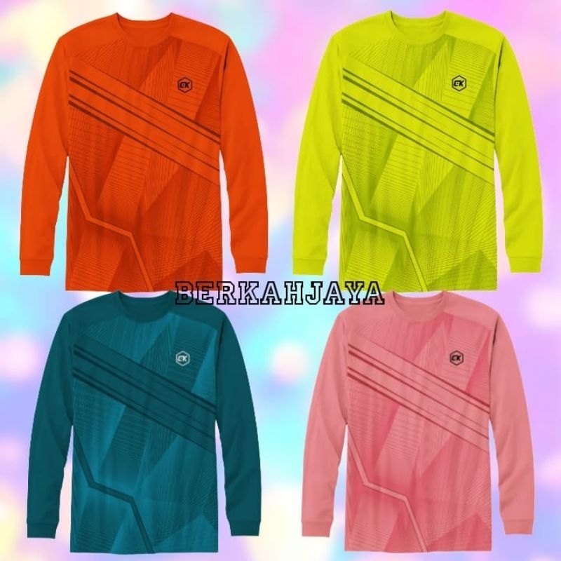 KAOS DRYFIT LENGAN PANJANG BAJU TRAINING LENGAN PANJANG PRIA WANITA JERSEY SEPEDA  SIZE LXLXXL